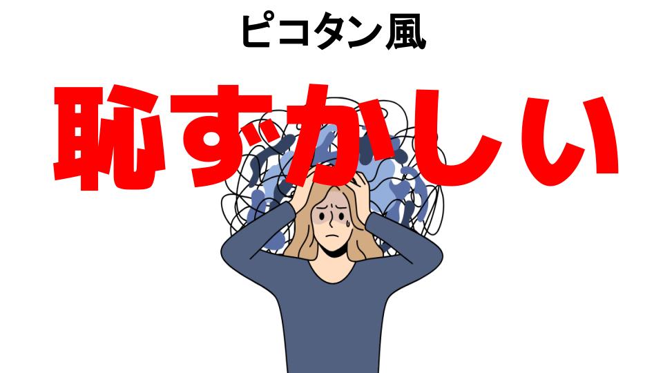 ピコタン風が恥ずかしい7つの理由・口コミ・メリット